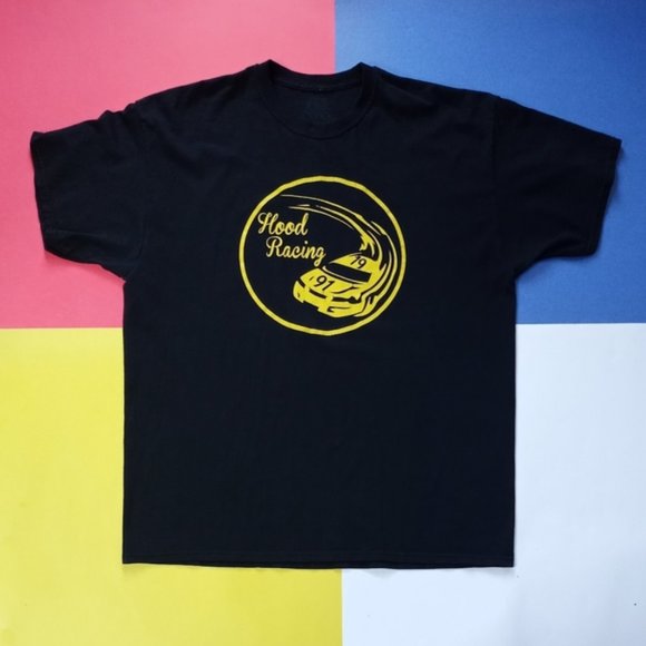 Jerzees Other - Modern Graphic Hood Racing Car Shirt